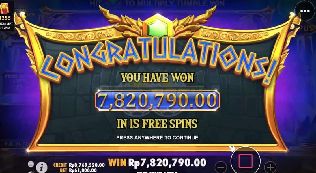 Menang di Zeus slot